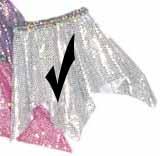 Silver Sequin Hanky Skirt