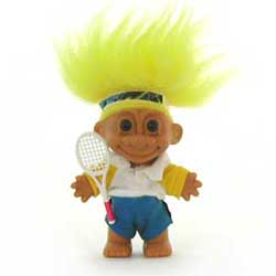 Troll Doll in tennis outfit