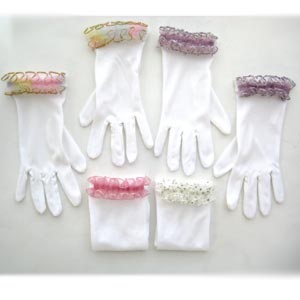 gloves for a flower girl