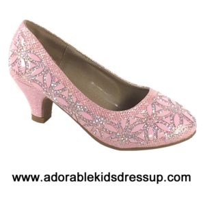 kids dress shoes   pink heels