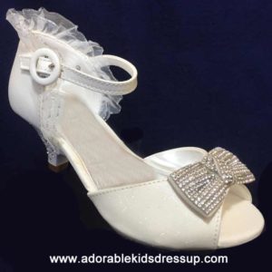 wedding bridal flower girl high heels
